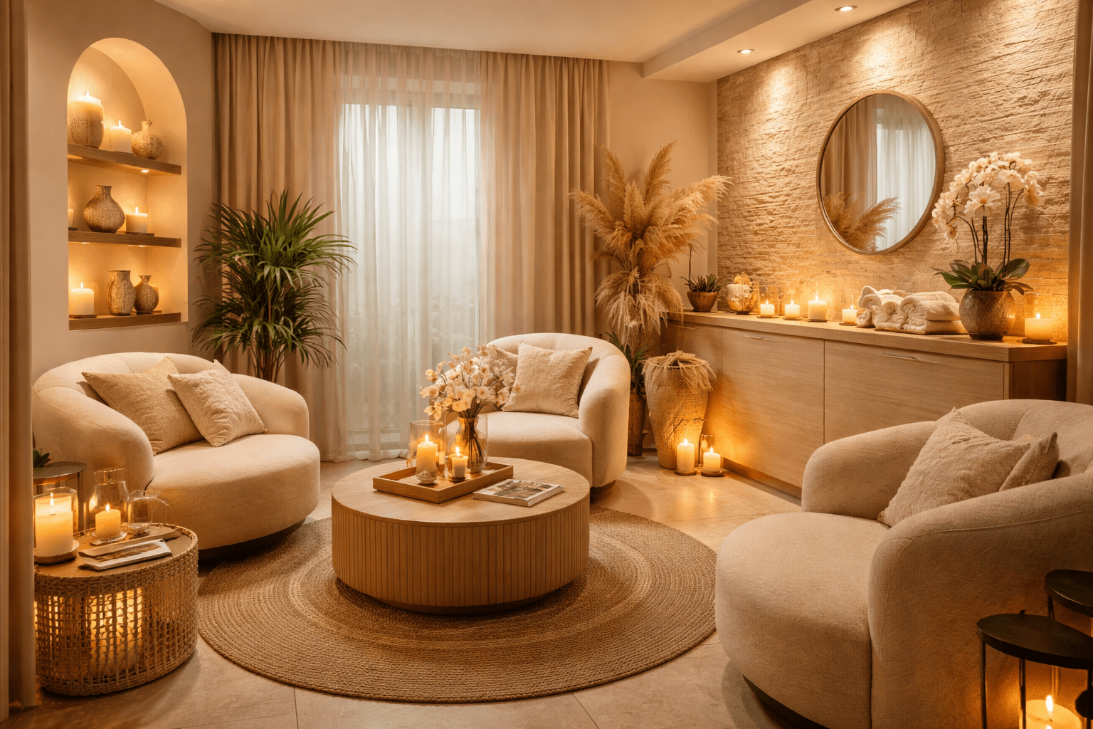 Luxuriöse Behandlungsräume